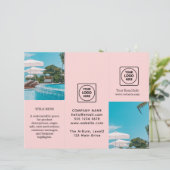 Rosa-Logo | Elegantes, benutzerdefiniertes Brandin (Stehend Vorderseite)