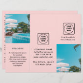 Rosa-Logo | Elegantes, benutzerdefiniertes Brandin (Vorne/Hinten)