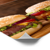 Rosa-Logo | Foto-WerbeBranding Poster (Ecke)