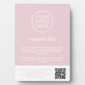 Rosa-Logo Fotoplatte (Vorderseite)