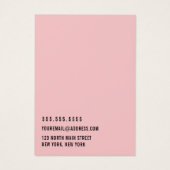 Rosa Logo hinzufügen Mehrfach-Abzeichen-Anzeigetaf (Rückseite)