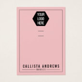 Rosa Logo hinzufügen Mehrfach-Abzeichen-Anzeigetaf (Vorderseite)