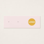 Rosa-Logo-Logo-Plakette mit Schmuck-Display-Karte (Vorderseite)