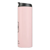 Rosa-Logo | Minimal moderner Betrieb Thermosbecher (Nach rechts gedreht)