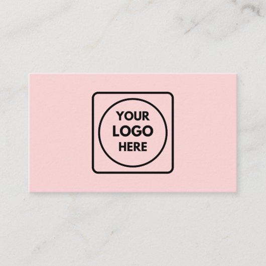 Rosa-Logo | Minimalistisches Berufliches Design Visitenkarte (Vorderseite)