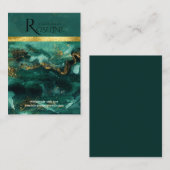 Rosa-Logo mit grüner Pinsel Visitenkarte (Vorne/Hinten)