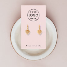Rosa Logo | Modern Earring Juwelier Display Card