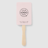 Rosa Logo | Moderne Unternehmensförderung Fächer (Rückseite)