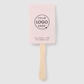 Rosa Logo | Moderne Unternehmensförderung Fächer (Vorderseite)