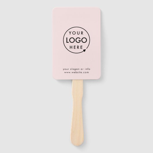 Rosa Logo | Moderne Unternehmensförderung Fächer (Vorderseite)