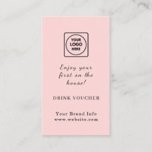 Rosa Logo | Party Drink Voucher für Unternehmen