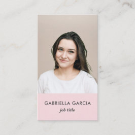 Rosa Logo QR Foto Berufliche Visitenkarte