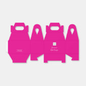 Rosa Logo-Text-Promotiongeschäftsverpackung Geschenkschachtel (Ungefaltet)