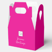 Rosa Logo-Text-Promotiongeschäftsverpackung Geschenkschachtel (Geöffnet)