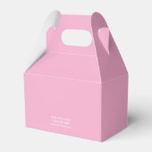 Rosa Logo-Text-Promotiongeschäftsverpackung Geschenkschachtel (Rückseite)
