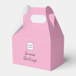 Rosa Logo-Text-Promotiongeschäftsverpackung Geschenkschachtel