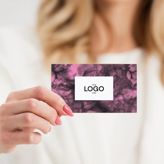 Rosa Logo Visitenkarte