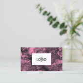 Rosa Logo Visitenkarte (Stehend Vorderseite)