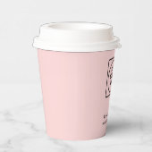 Rosa-Logo | weibliche Markenidentität Pappbecher (Rechts)