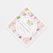 Rosa, lokal angebaute Kinderdusche Serviette (Ecke)