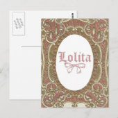 Rosa Lolita Postkarte (Vorne/Hinten)