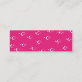 Rosa Longlinebra - dünn Mini Visitenkarte (Rückseite)
