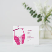 Rosa Longlinebra - mollig Visitenkarte (Stehend Vorderseite)