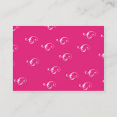 Rosa Longlinebra - mollig Visitenkarte (Rückseite)