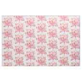 Rosa Lotos-Blumen Stoff (Fat Quarter (45,7 x 55,9 cm))