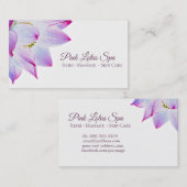 *~* rosa Lotos-Wellness-Center - Reiki Visitenkarte (Vorne/Hinten)