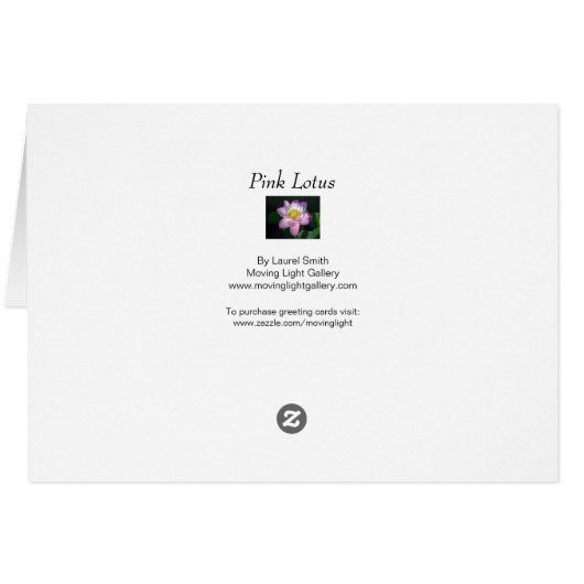 Rosa Lotus (Rückseite Horizontal)