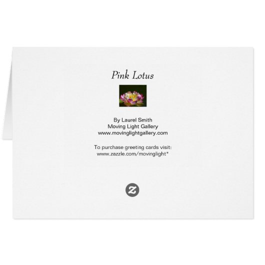 Rosa Lotus (Rückseite Horizontal)