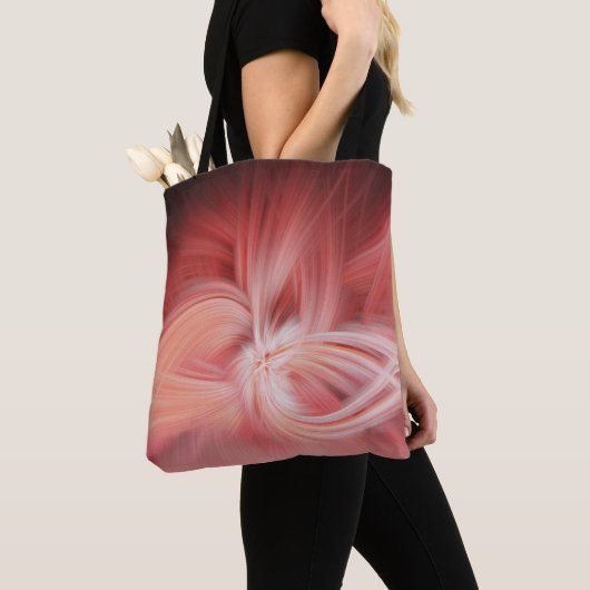 Rosa Lotus Abstraktes Design Tasche (Von Nahem)