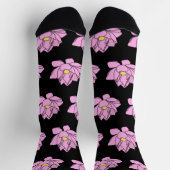 Rosa Lotus Art Socken (Oben)