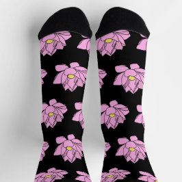 Rosa Lotus Art Socken