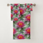 Rosa Lotus Badhandtuch Set (Insitu)