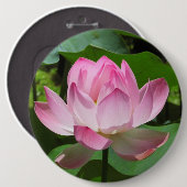Rosa Lotus Bloom Button (Vorne & Hinten)