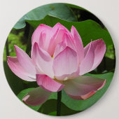 Rosa Lotus Bloom Button (Vorderseite)