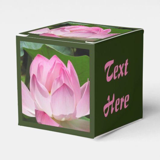 Rosa Lotus Bloom Geschenkschachtel (Vorderseite)