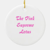 Rosa Lotus Bloom Keramikornament (Hinten)