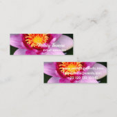 Rosa Lotus Bloom Mini Visitenkarte (Vorne/Hinten)