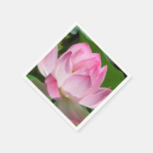Rosa Lotus Bloom Serviette (Ecke)