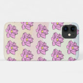Rosa Lotus Blume Art Case-Mate iPhone Hülle (Rückseite (Horizontal))
