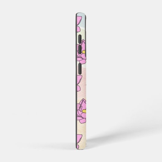 Rosa Lotus Blume Art Samsung Galaxy Hülle (Rechte Seite)