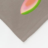 Rosa Lotus-Blume auf Lucky Beige Fleecedecke (Ecke)