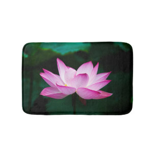 Rosa Lotus-Blume Badematte