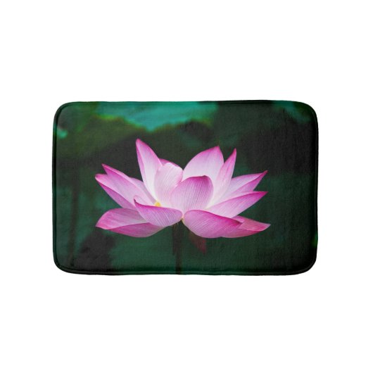 Rosa Lotus-Blume Badematte (Vorderseite)