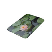 Rosa Lotus-Blume Badematte (Schrägansicht)