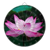 Rosa Lotus-Blume Dartscheibe (vorne)