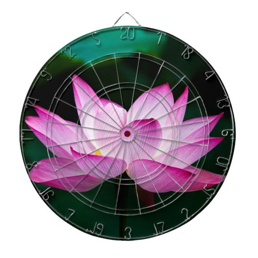 Rosa Lotus-Blume Dartscheibe (vorne)